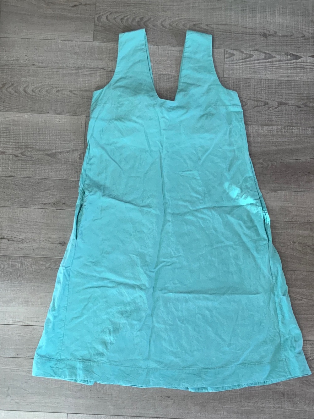 COS Square Neck Blue Dress size 8